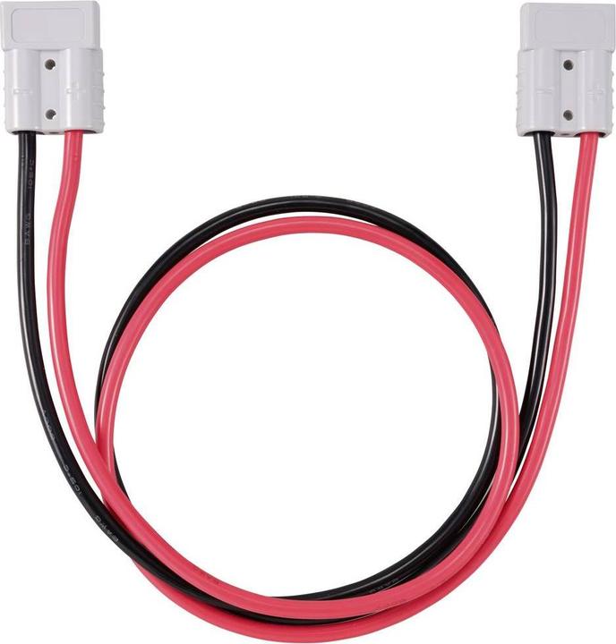 Actual product image Tru Components Hochstrom Batteriesteckverbinder Verlängerungskabel 1 m TC-12195680 Schwarz, Ro