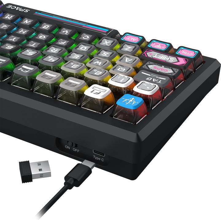 Immagine prodotto Redragon K732MC-RGB-PRO Uranus Pro 82 (Ing. Int., Senza fili)