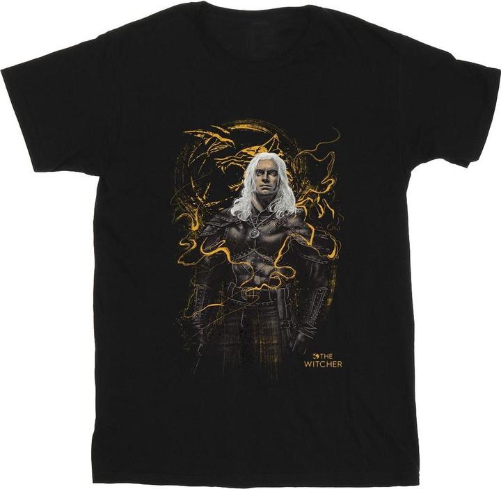 Immagine prodotto Netflix The Witcher Smoking Wolf Maglietta Uomo (L)