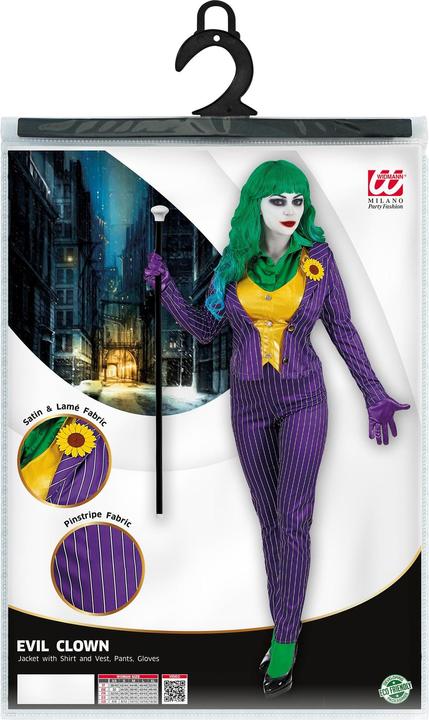 Immagine prodotto Widmann Costume da donna clown Joker pazzo (XS)