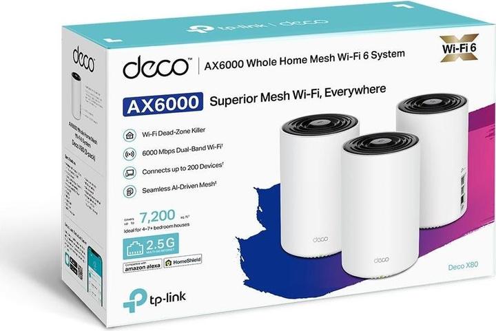 Image du produit TP-Link Système de maille Deco X80 Set de 3 pièces