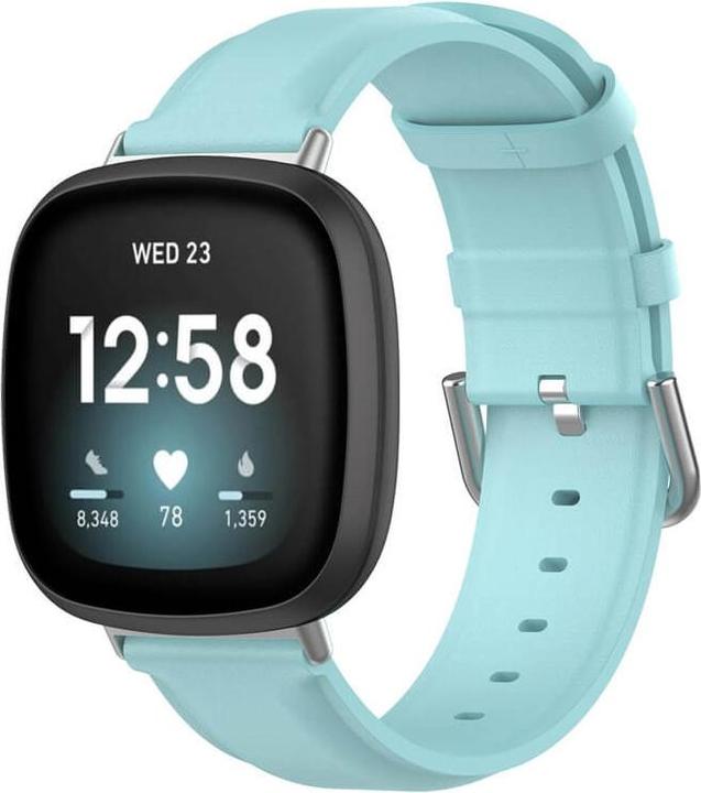 Immagine prodotto Cover-Discount Fitbit Versa / Sense - Bracciale in pelle blu chiaro (Ecopelle)