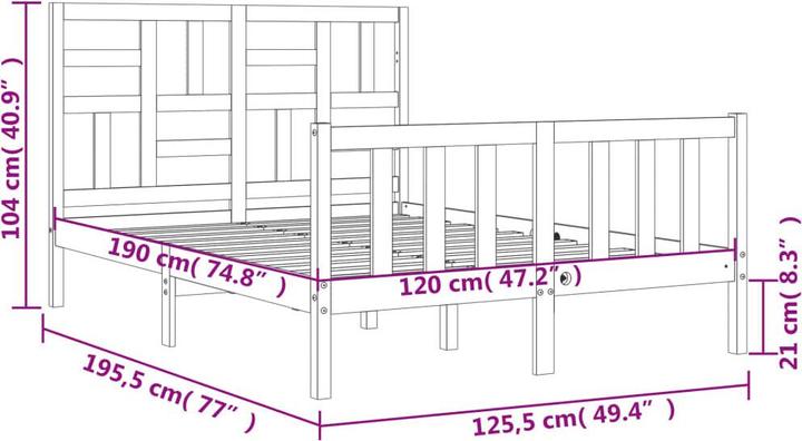 Actual product image VidaXL Zack (120 x 190 cm)