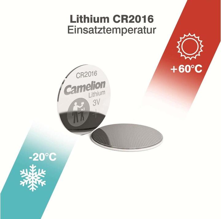 Actual product image Camelion Lithium CR2016 (5 pcs., CR2016, 75 mAh)