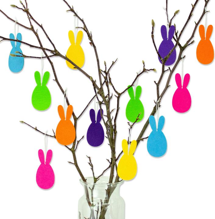Actual product image Papierdrachen Easter felt bunnies (12 x)