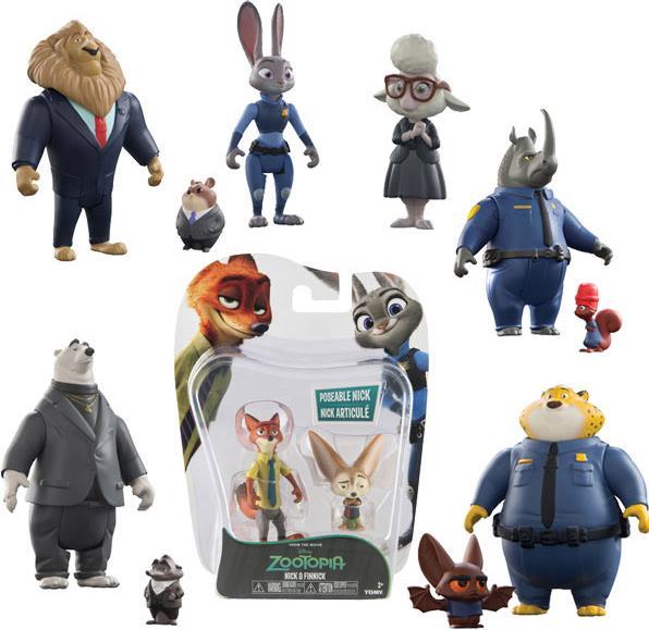 Tomy TomyFIGTYE032 2 Abysse Assortment Zootopia Action Figure (2 pezzi)