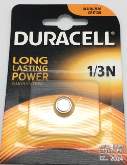 Actual product image Duracell Lithium (1 pcs., CR1/3N, 160 mAh)