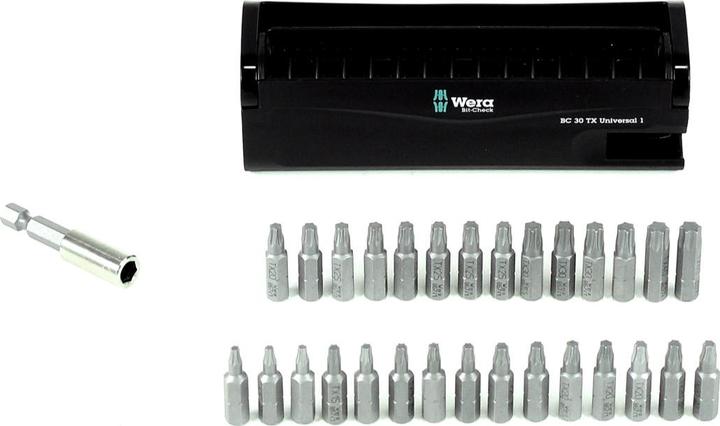 Produktbild Wera Bit-Check 30 TX Universal 1 (Innensechsrund TX M10, Innensechsrund TX M15, Innensechsrund TX M20, Innensechsrund TX M30, Innensechsrund TX M25, Innensechsrund TX M40)