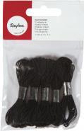 Rayher Rubber thread, 1mm ø, black, 5 rolls