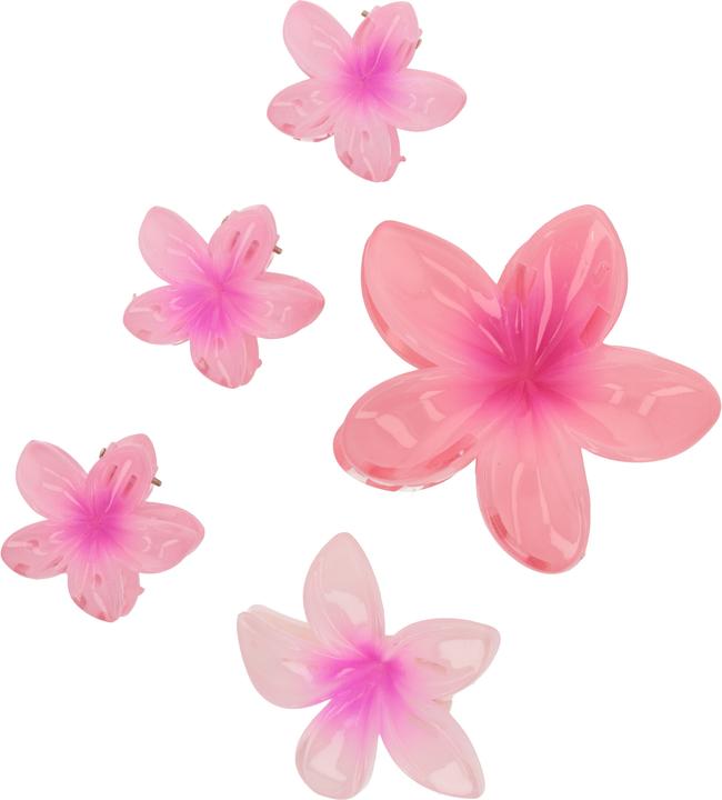 Trisa Fashion Frangipani Set Haarklammern & Clip Rosa 5 Stk. (5 Stk.)