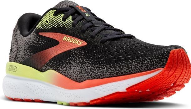 Produktbild Brooks Running Brooks Ghost 16 Laufschuhe Schwarz / Mandarine Rot / Grün Herren (45)