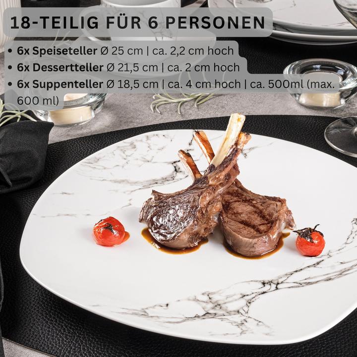 Produktbild Sänger Tafelservice Bilgola Marmor (6 Stück)