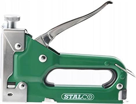 Actual product image Stalco Handheld stapler - stapler for wood fabric furniture roofing felt, stapler gun, staple gun, wood