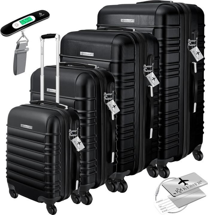 Kesser Hartschalenkofferset (120 l, Handgepäck (bis 50l), M (50 - 90l), L (90 - 115l), XL (ab 115l))