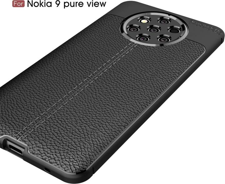 Actual product image Screenguard Nokia 9 PureView Cover Leather Design TPU Cover (Nokia 9 PureView)