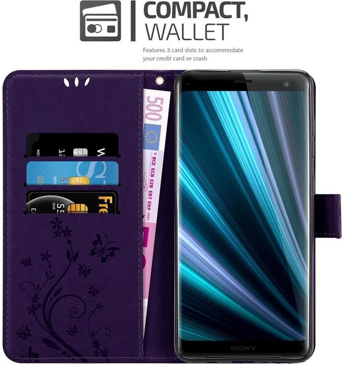 Actual product image Cadorabo Flower Book Cover (Sony Xperia XZ3)