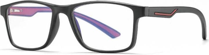 Image du produit Techsuit - Anti-Blue Light Glasses Reflex TR90 (F2388) - Rectangular - Black / Red
