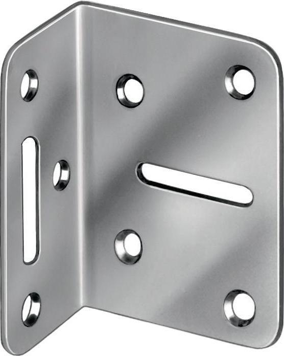 Actual product image Vormann Adjustment bracket Length 50 x 35 mm Width 70 mm Thickness 2 mm Blue galvanised steel (20 pcs.)