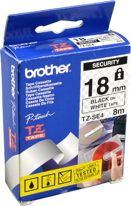 Produktbild Brother TZe-SE4 (1.80 cm, Schwarz, Weiss)