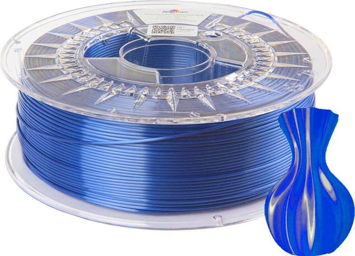 Immagine prodotto Filamento PLA SILK blu indaco 1,0kg 1,75mm (PLA, 1.75 mm, 1000 g, Blu)