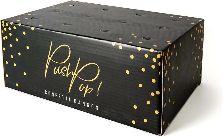 Immagine prodotto Partydeco Confetti Cannon Push-Pop Ø 8 mm, 1 pezzo, Multicolore