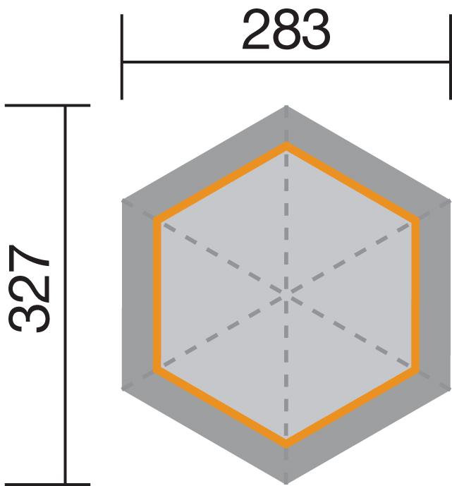 Actual product image Weka Holzbau Pavilion weka with floor, table and seating 223 x 257 cm nature (283 cm, 327 cm)