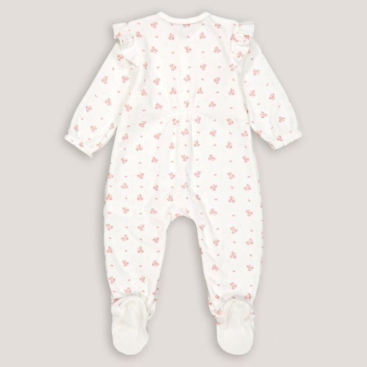 Produktbild La Redoute Collections Samtstrampler mit Volants und Blumenmuster (60)