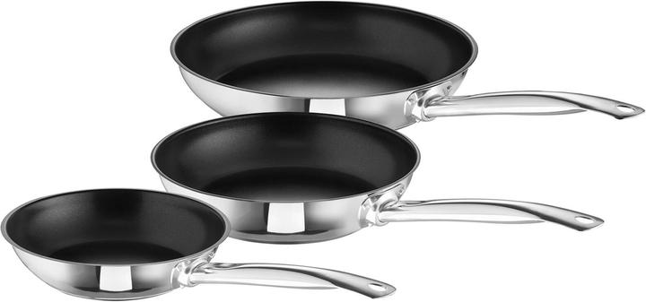 Schulte-Ufer Pfannen-Set Trio (28 cm, Pfannenset + Topfset, Edelstahl)