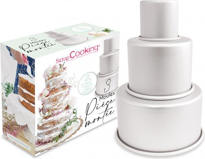 Immagine prodotto ScrapCooking Teglia per torta nuziale (3 pezzi) (18 cm)