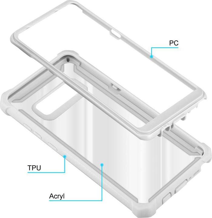 Actual product image Cadorabo Hybrid 2-in-1 Acrylic Cover (Samsung Galaxy Note 8)