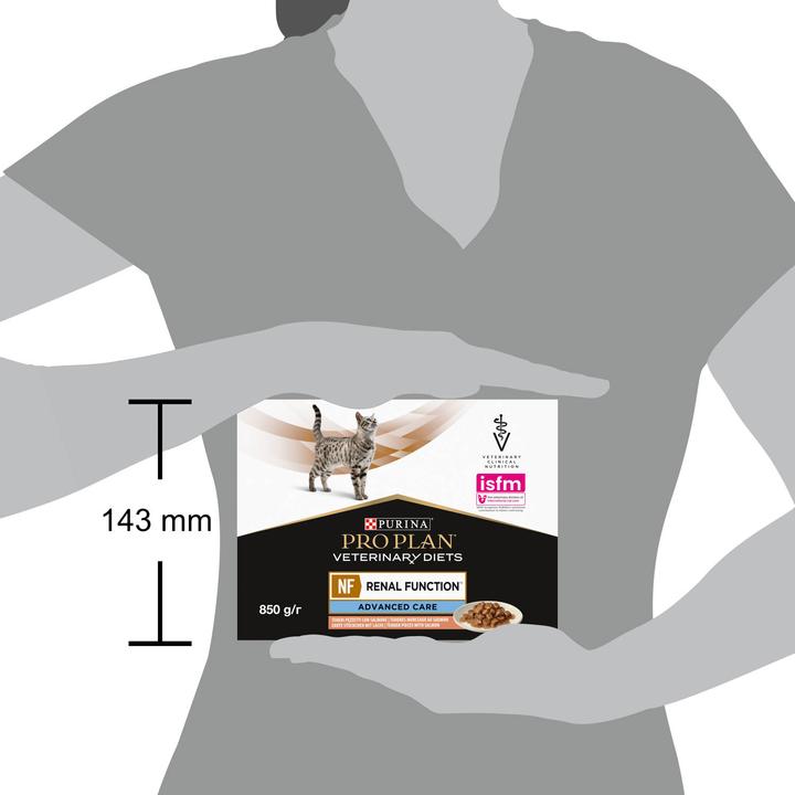 Actual product image Purina NF Renal Function Feline Salmon - Wet Food for Cats - 10x85g (Adult, 1 pcs., 850 g)
