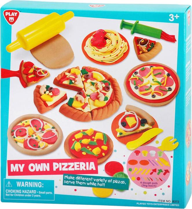 Produktbild Play mein eigenes Pizzeria-Ton-Set, 4 Tontöpfe