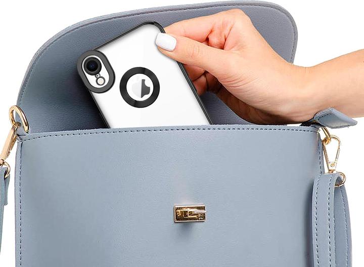 Actual product image Cadorabo TPU Chrome case with camera protection for Apple iPhone XR (Apple iPhone XR)