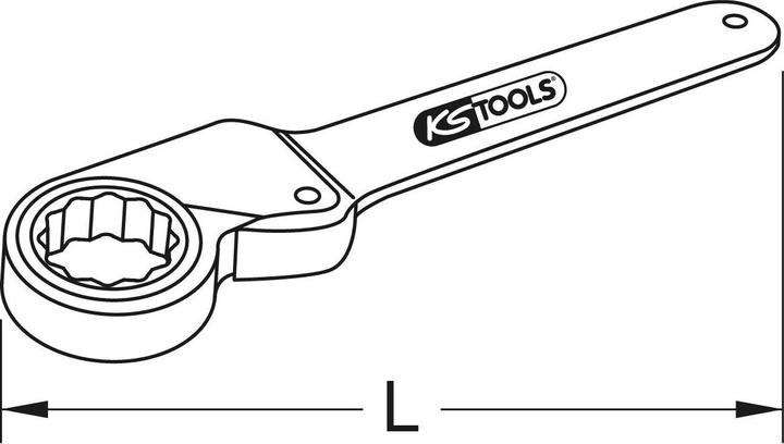 Produktbild KS Tools BERYLLIUMplus Zahnradknarre 14 mm mit 12-kant-Ring (1/2")