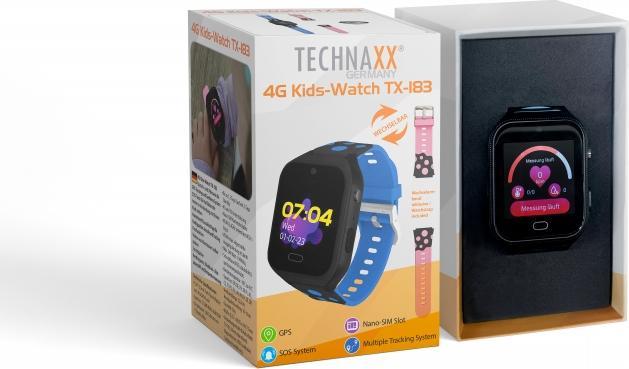 Immagine prodotto Technaxx Smartwatch per bambini con GPS, WLAN, 4G e pulsante SOS (42 mm, 4G)