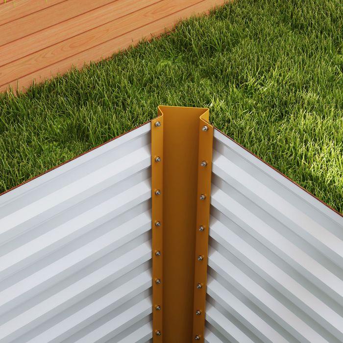 Immagine prodotto Swisshandel24 2er-Set Hochbeet, verzinkter Stahl, 120x60x60 cm