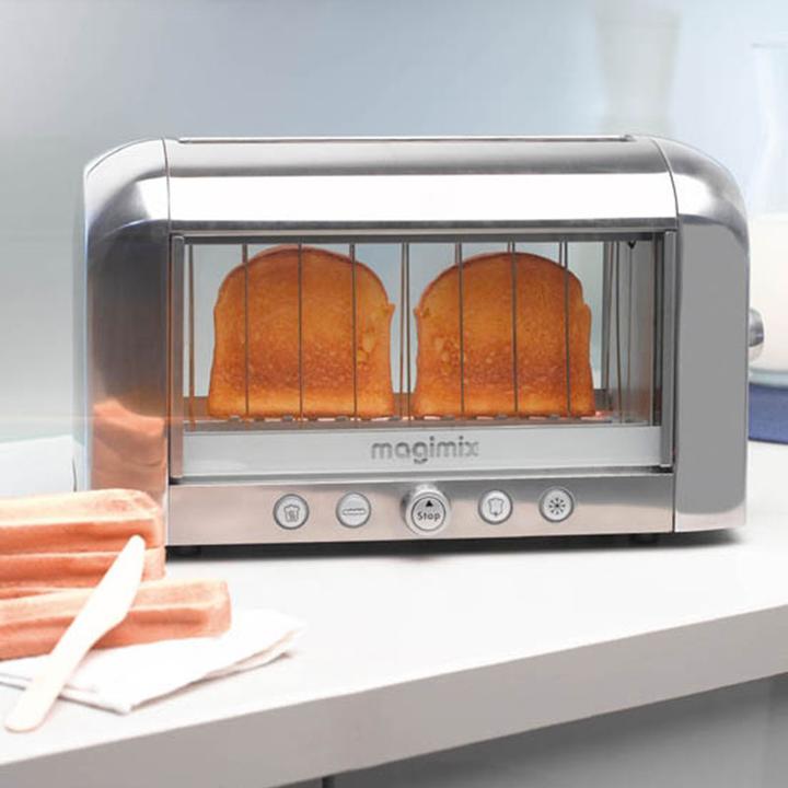 Actual product image Magimix Toaster Vision, chrome mat 22.5 x 39.5 x 18 cm - 1450 W