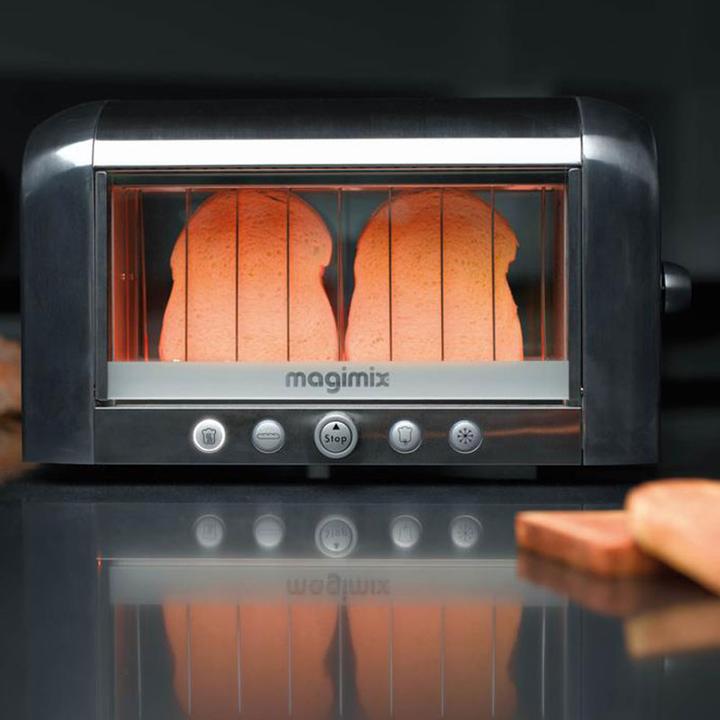 Actual product image Magimix Toaster Vision, chrome mat 22.5 x 39.5 x 18 cm - 1450 W