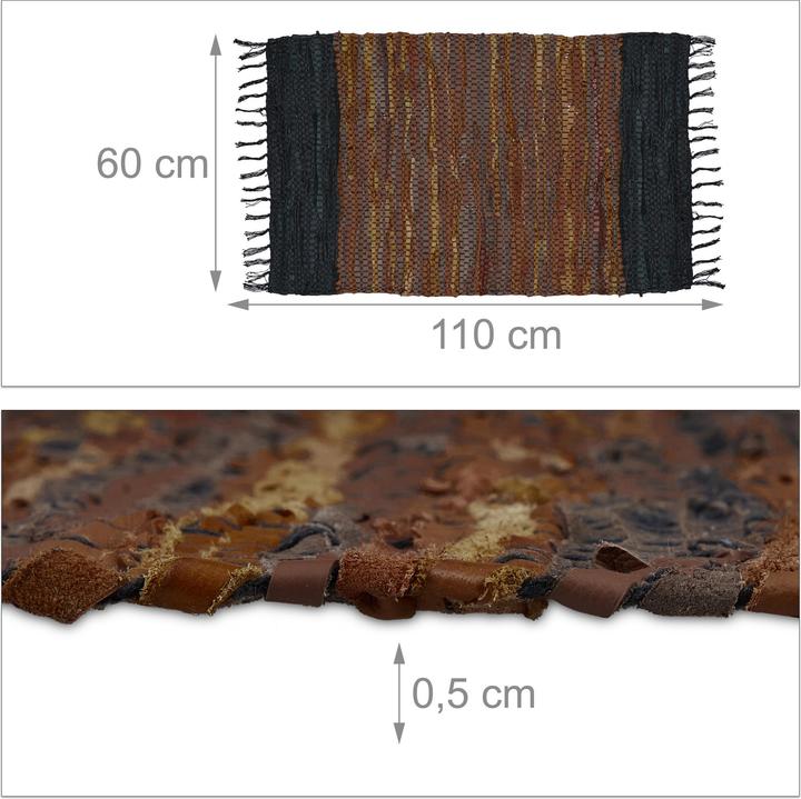 Image du produit Relaxdays Tapis-à franges (60 x 110 cm)