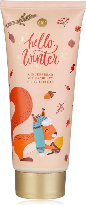 Actual product image Accentra Body lotion HELLO WINTER in tube, 200ml, fragrance: Gingerbread & Cranberry, colour: (Body cream, 200 ml)