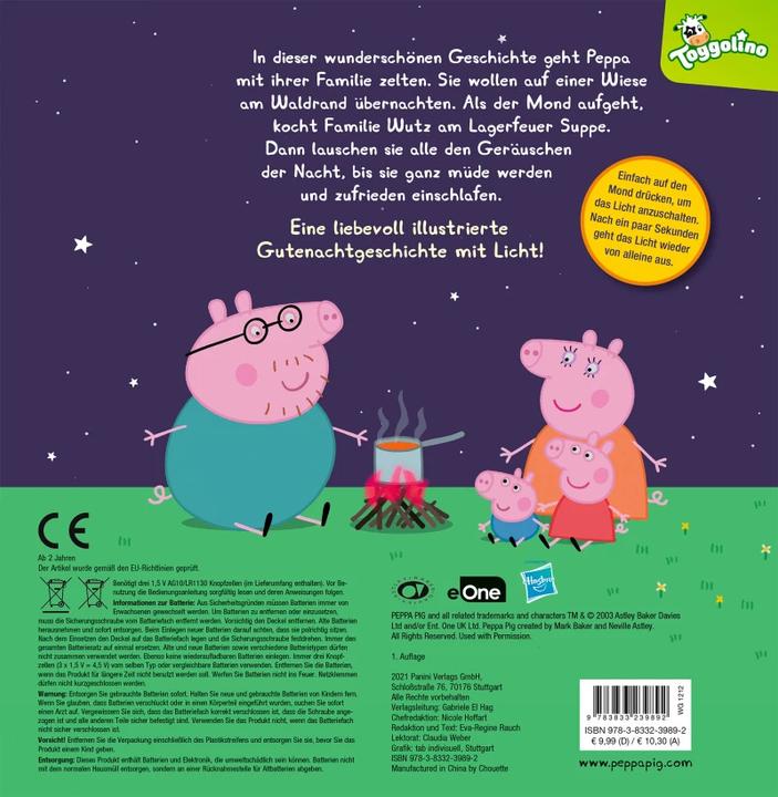 Image du produit Panini Peppa Pig: Meine erste Gutenachtgeschichte (Allemand, Panini, 2021)