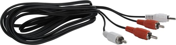 Actual product image Cablexpert CCA-2R2R-6 Audio cable 1.8 m 2 x RCA Black (1.80 m)