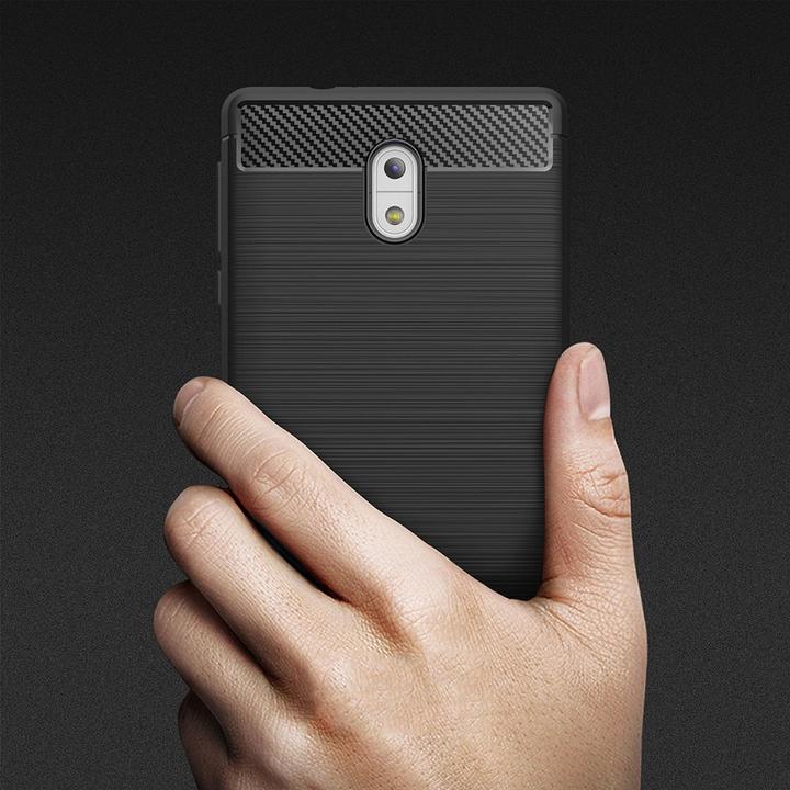 Produktbild König Design Nokia 3 Hülle Case Handy Cover Schutz Tasche Schutzhülle Bumper Schale Etui Grau (Nokia 3)