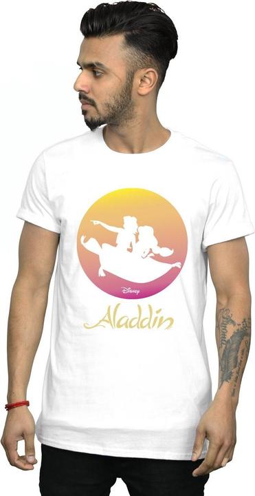 Actual product image Disney Mens Aladdin Flying Sunset T-Shirt (4XL)