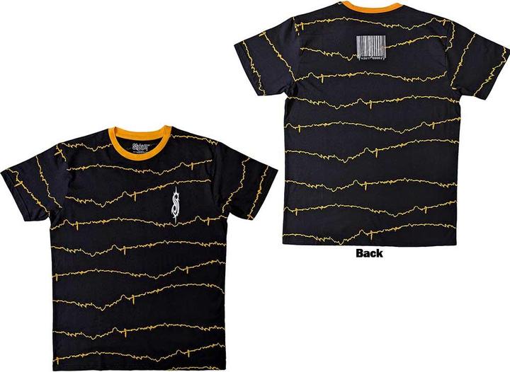 Slipknot The End So Far Tribal-S & Barcode Ringer Back Print (Black) Ringer