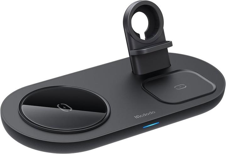 Image du produit Mcdodo Chargeur sans fil 3 en 1 15W - Noir (15 W)