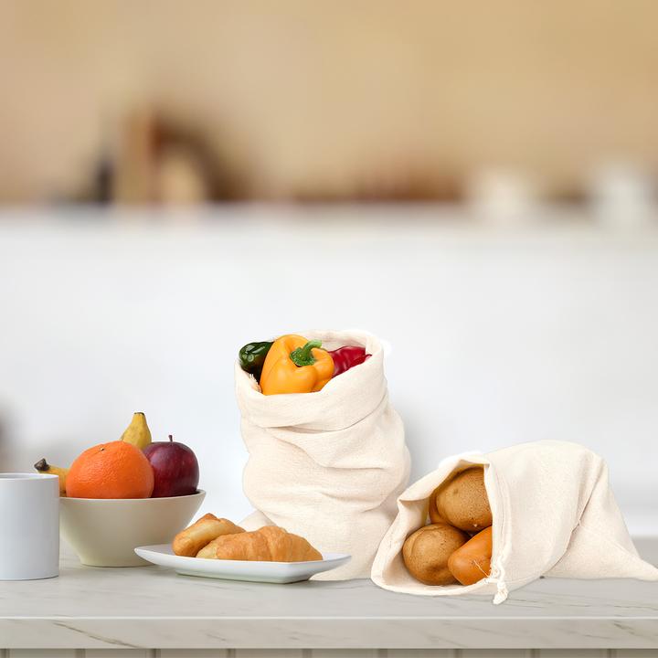 Actual product image Relaxdays 4-piece bread bag set