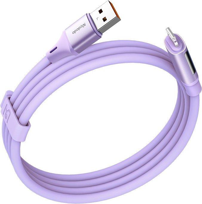 Image du produit Mcdodo Câble de charge USB vers Lightning avec affichage numérique 1.2m - Violet