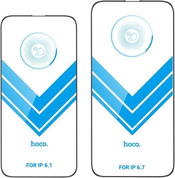 Produktbild Hoco A33 Panzerglasfolie inkl. Installationstool iPhone 14 Pro Max (1 Stück, Apple iPhone 14 Pro Max)