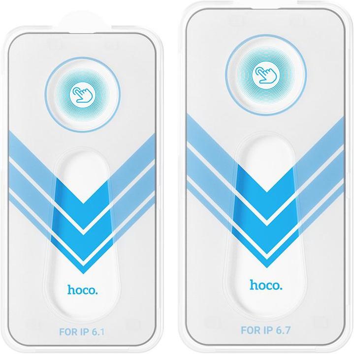 Produktbild Hoco A33 Panzerglasfolie inkl. Installationstool iPhone 14 Pro Max (1 Stück, Apple iPhone 14 Pro Max)